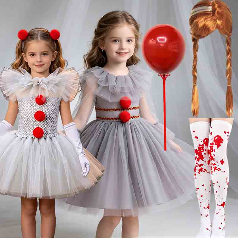 Baby Tutu Skirt - 2026 Halloween Kwaad Clown Tutu Kostuum