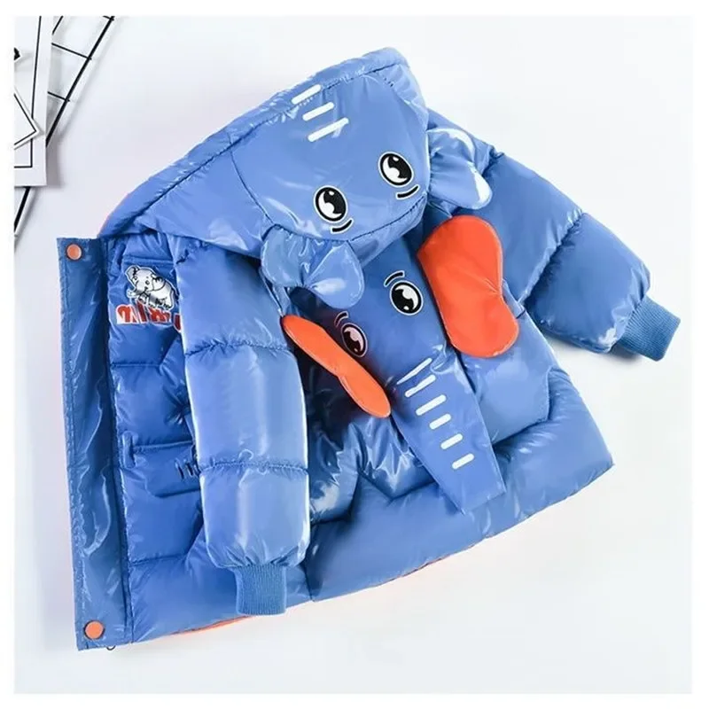 Baby Clothing Elephant - Jongens Katoen Gewatteerde Cartoon 3D Baby