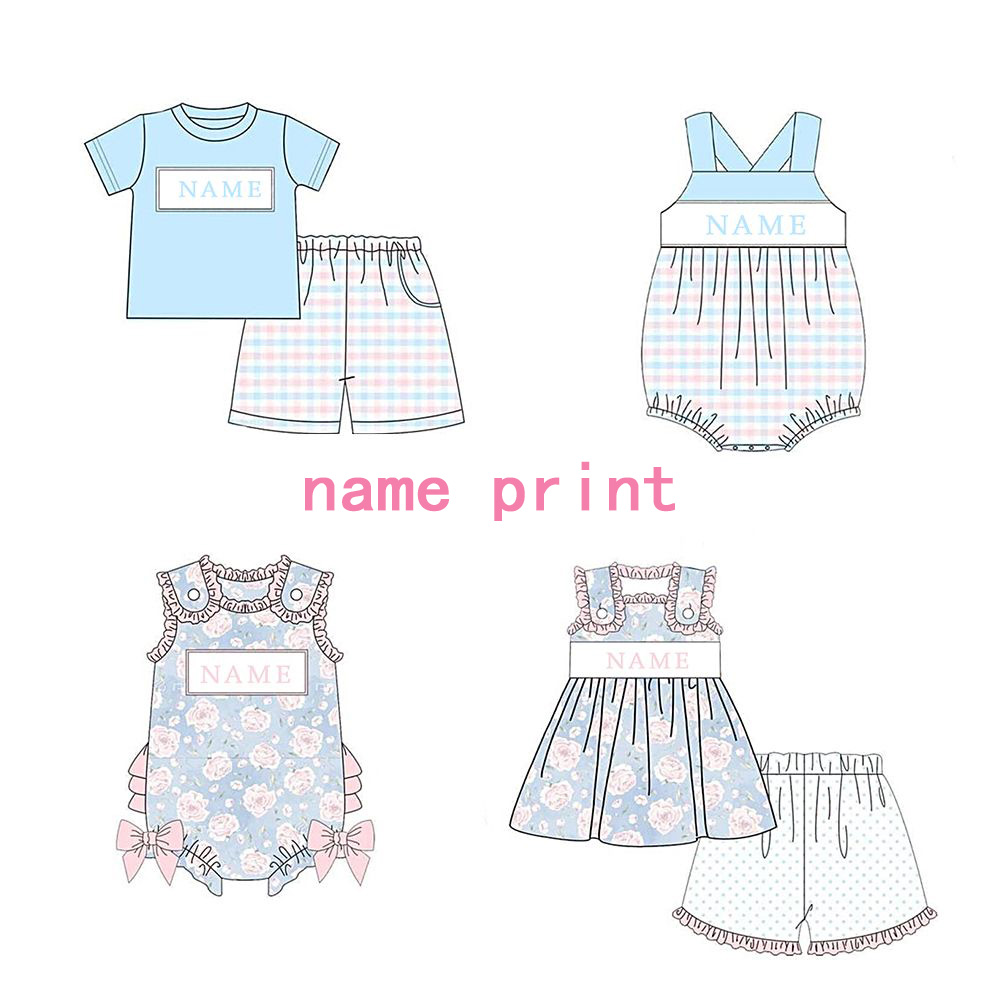 Baby Clothing Name - Custom Design Kinderen Bijpassende Boutique Outfit