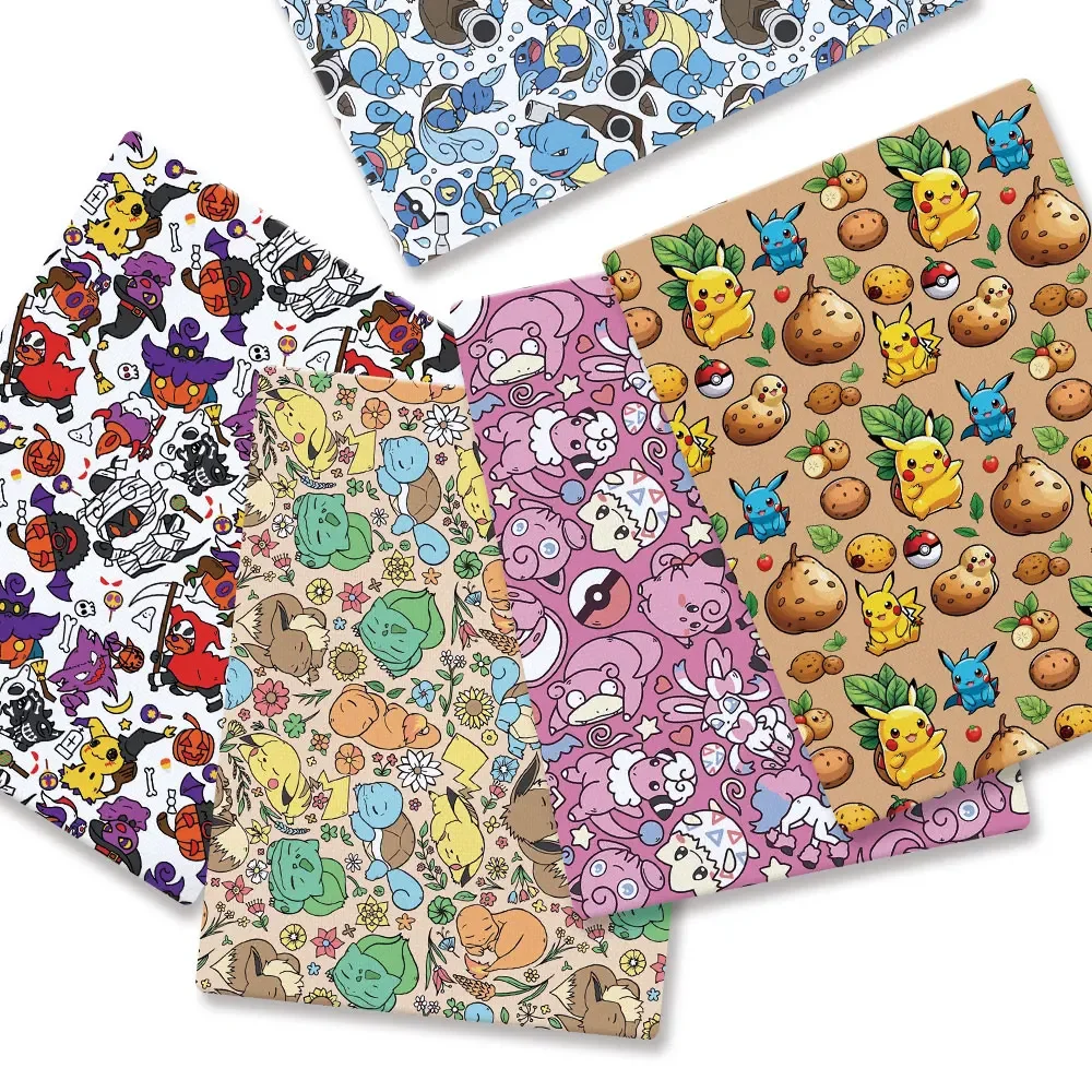 Baby Clothing 1 Year Old - Pokemon Cartoon Fabric140*50cm Handgemaakte Naaien Patchwork