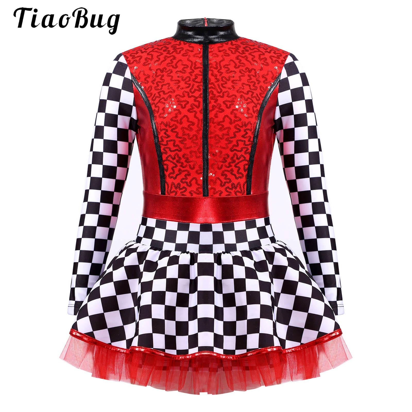Baby Tutu Skirt - Meisjes Dambord Racer Driver Cosplay Jurk