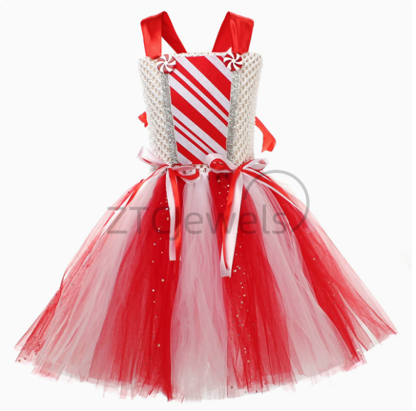 Meisjes Kerst Candy Cane Tutu  - Baby Tutu Skirt recensie en prijs