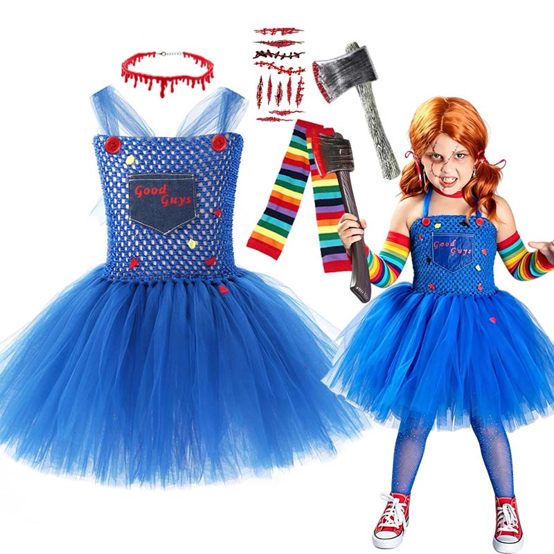 Meisjes Halloween Enge Pop Cos - Baby Tutu Skirt recensie en prijs